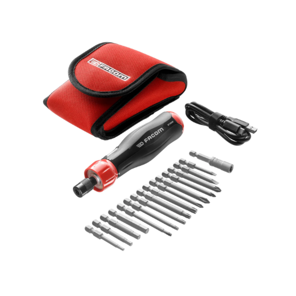 Tournevis électrique Facom E-PROTWIST 4V + trousse 16 pcs | ProForPro