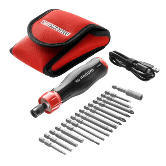 Tournevis électrique Facom E-PROTWIST 4V + trousse 16 pcs | ProForPro
