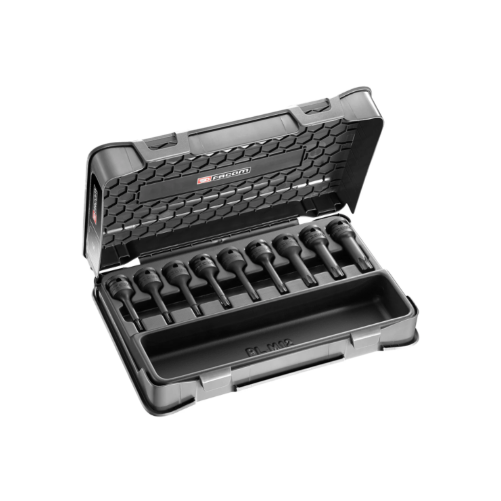 Jeu 9 douilles longues à chocs 6 pans Torx Facom NSXL.J9APB | ProForPro
