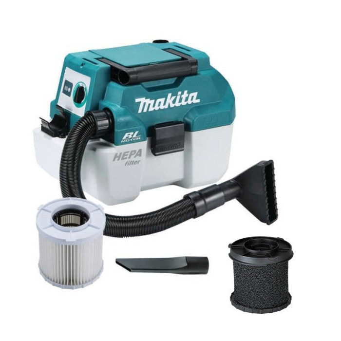 Aspirateur de chantier sans fil Makita 18V LXT 7,5 L