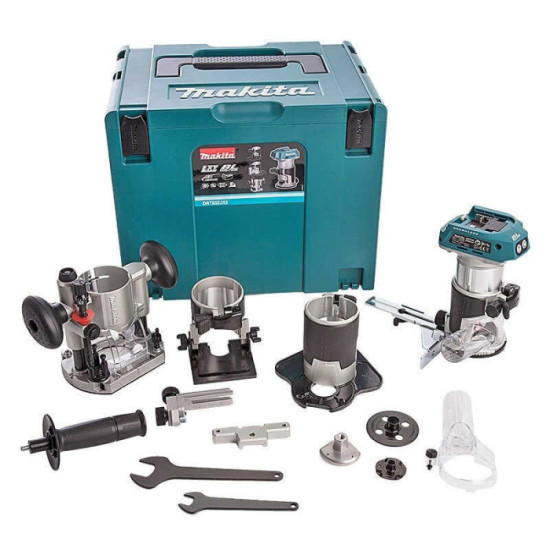 Affleureuse sans fil Makita 18V LXT pinces 6 et 8 mm