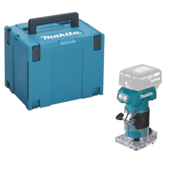 Affleureuse sans fil Makita 18V LXT pince 6 mm ( en Makpac)