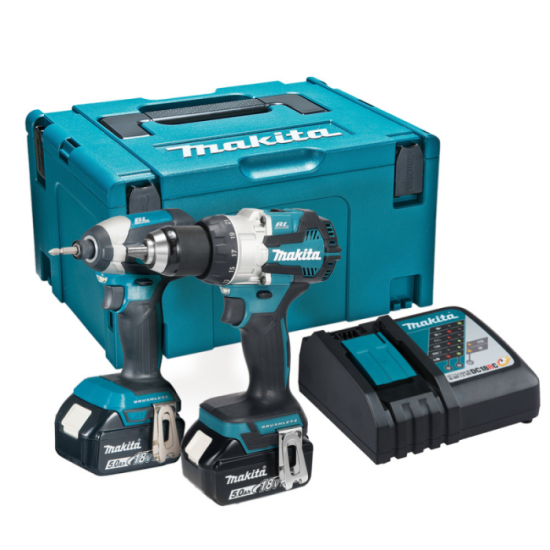 Makita Combo pack 18V LXT : perceuse à percussion + visseuse à chocs