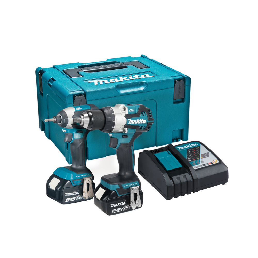 Makita Combo pack 18V LXT : perceuse à percussion + visseuse à chocs