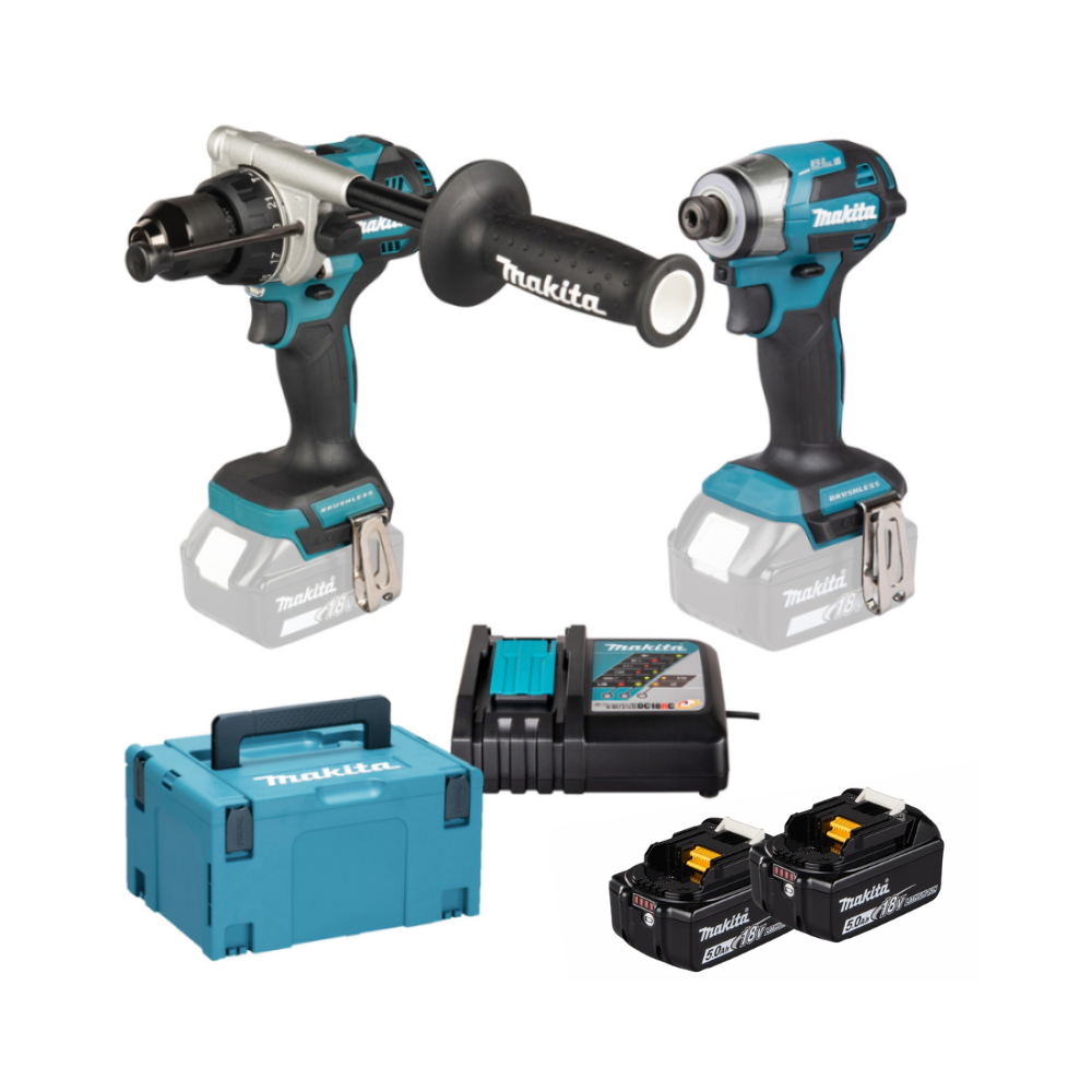 Makita Combo pack 18V LXT : perceuse à percussion + visseuse à chocs