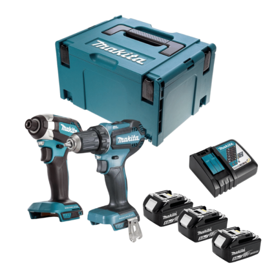 Makita Combo pack 18V LXT : perceuse-visseuse + visseuse à chocs