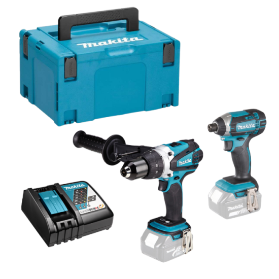 Makita Combo pack 18V LXT : perceuse à percussion + visseuse à chocs