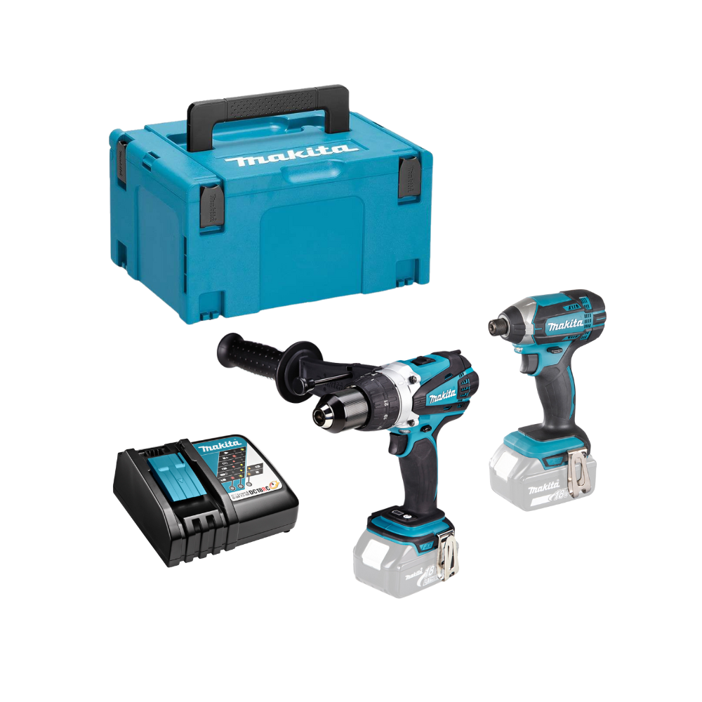 Makita Combo pack 18V LXT : perceuse à percussion + visseuse à chocs