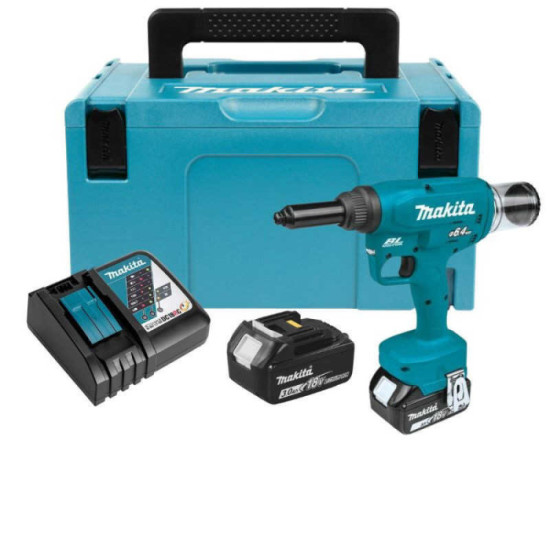 Makita Riveteuse 18V LXT Brushless, rivets aveugles jusqu'à Ø6,4 mm