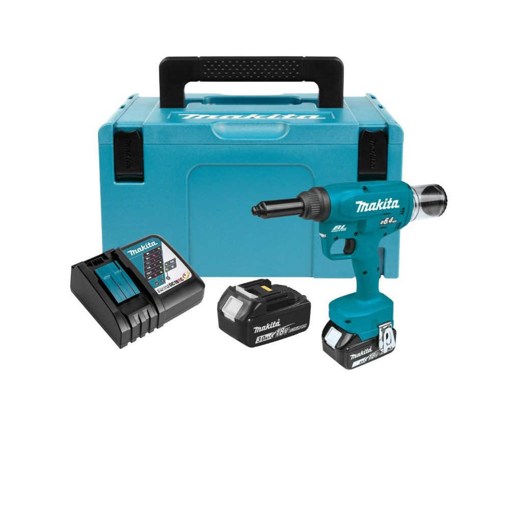 Makita Riveteuse 18V LXT Brushless, rivets aveugles jusqu'à Ø6,4 mm