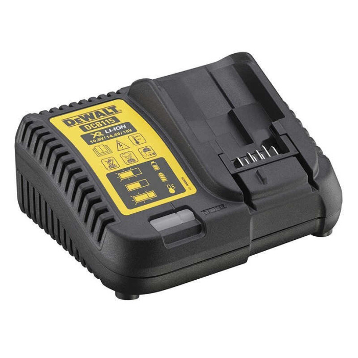 DEWALT Starter-Kit 18V PowerStack 2x 5.0 Ah avec chargeur