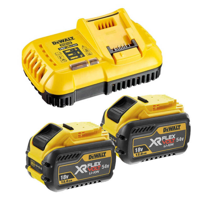 Pack énergie 54V/18V FlexVolt (3x 9,0 Ah) + chargeur rapide - Dewalt