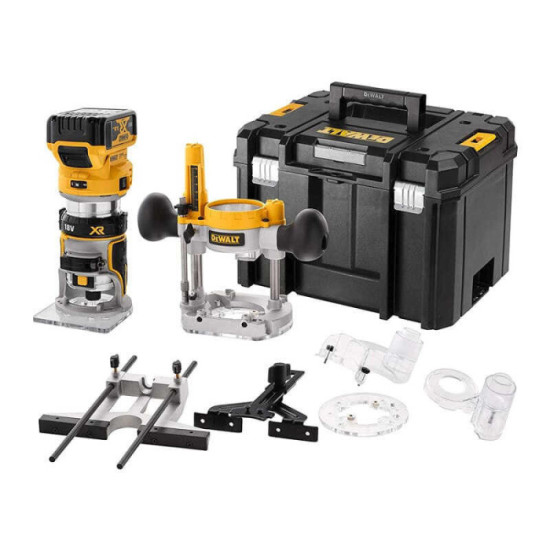 DeWalt Affleureuse sans fil 18V XR brushless, pince 8 mm
