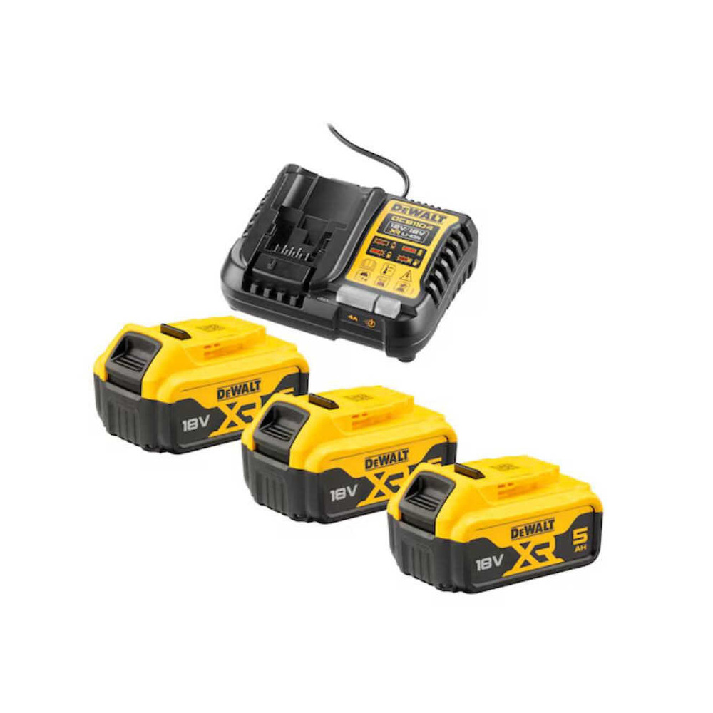 Pack énergie 18V XR DeWalt (2×5,0Ah + chargeur )