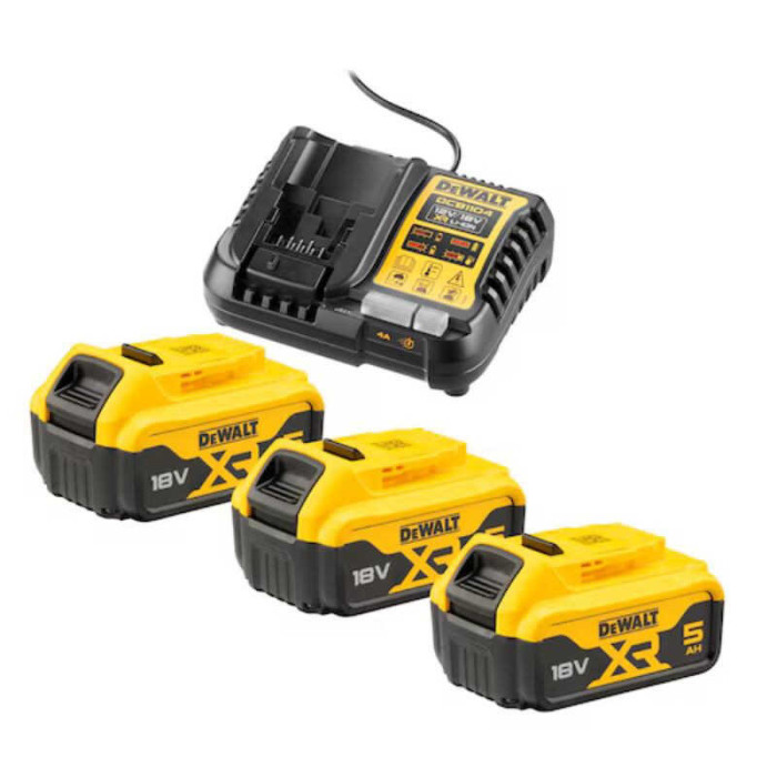 Pack énergie 18V XR DeWalt (2×5,0Ah + chargeur )
