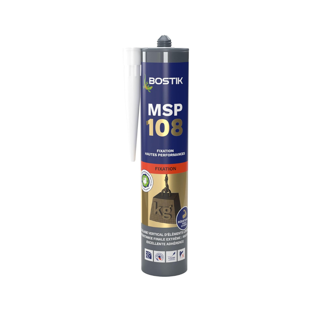 Mastic MS polymères de fixation 290 ml blanc - Bostik