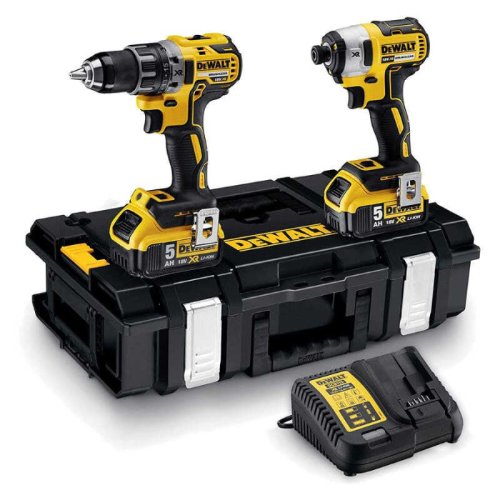 Pack 18V perceuse-visseuse + visseuse à chocs (2x 5,0 Ah) - Dewalt