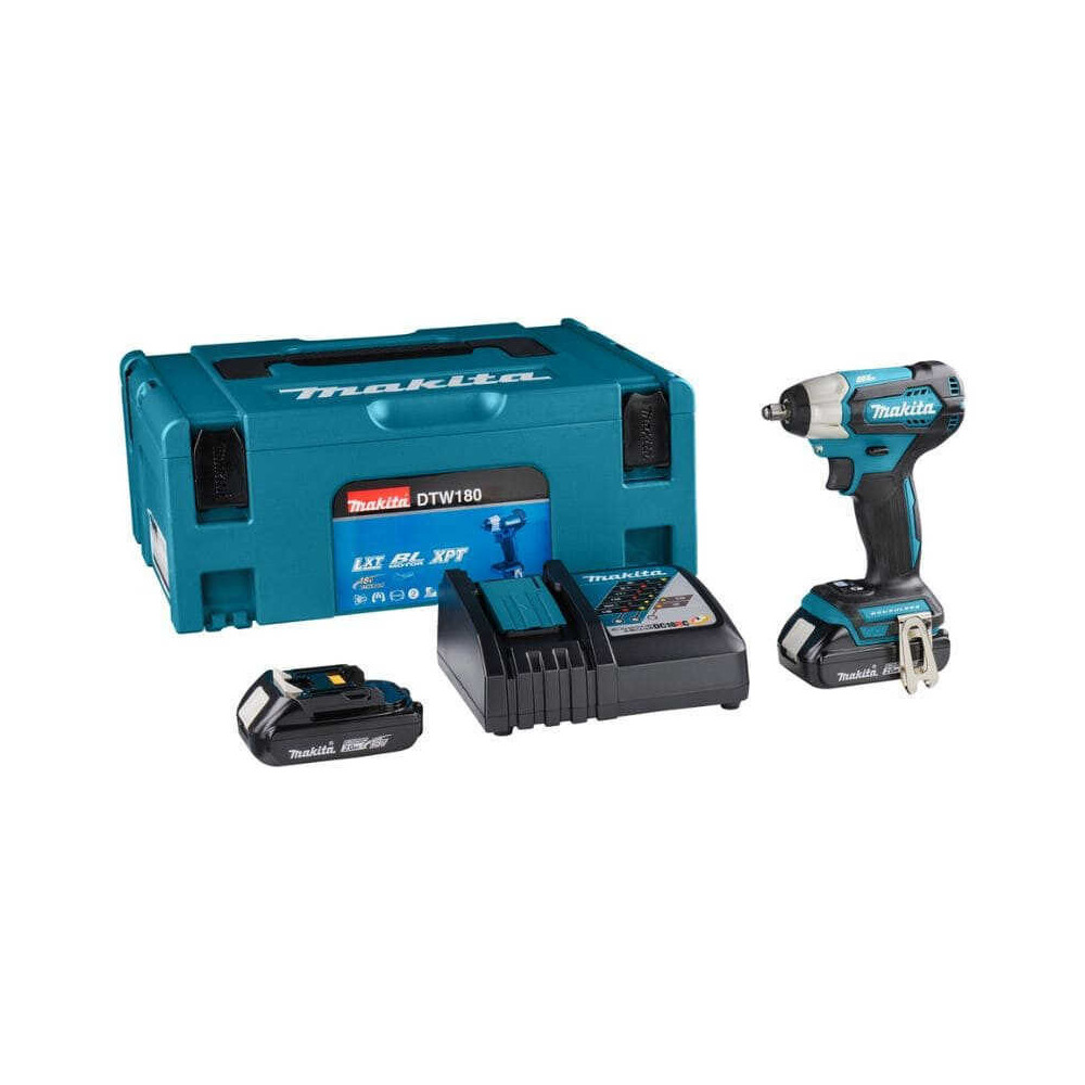 Boulonneuse Makita DTW180RAJ 2x2,0 Ah au prix HT