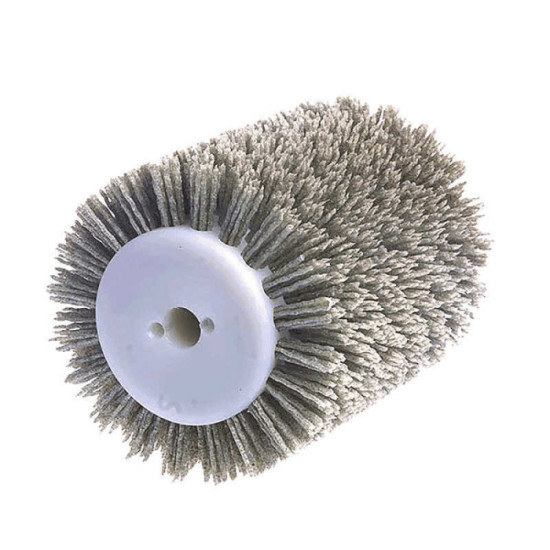Brosse nylon abrasif grain 80 support metal