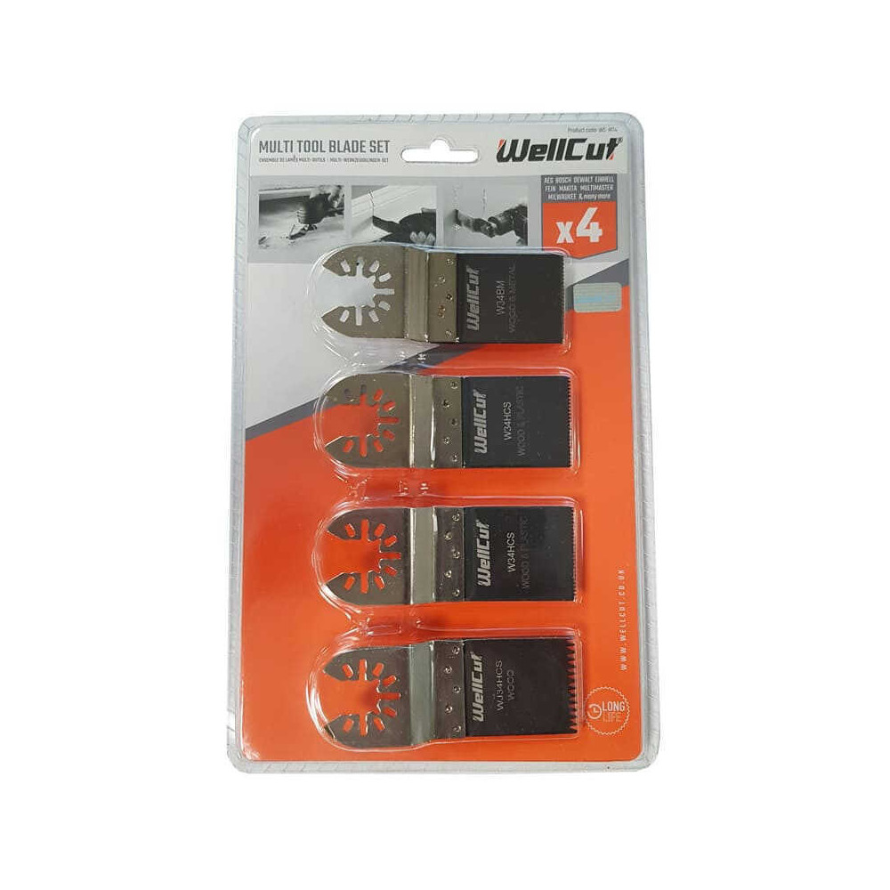 Lames pour outil multifonctions wellcut wc MT4