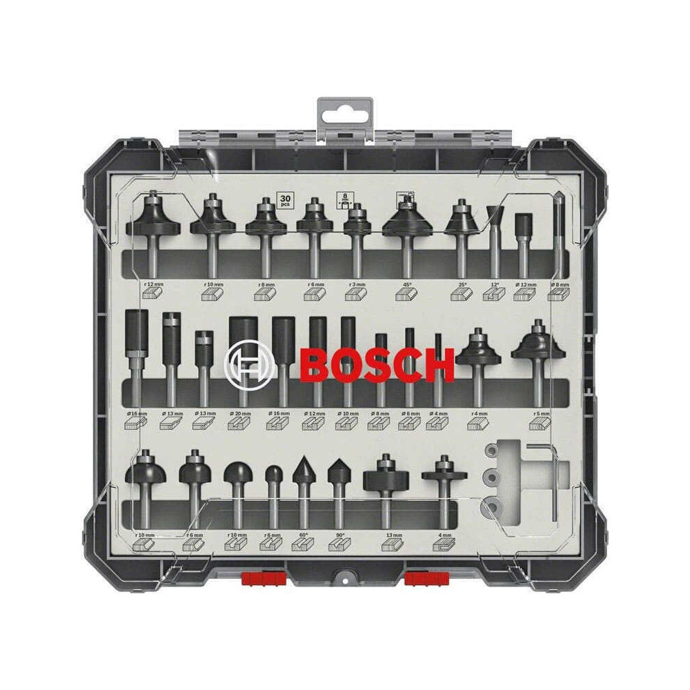 Coffret de 30 fraises Bosch professional 2607017475