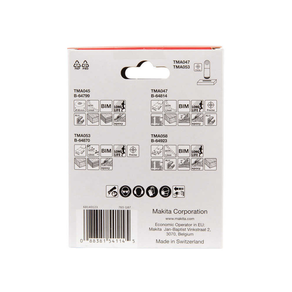 Pack 5 accessoires starlock Makita b 67480