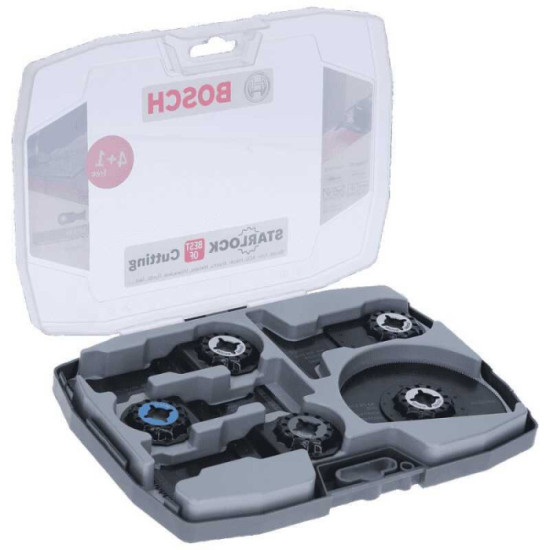 Coffret de lames starlock 5 pieces Bosch 2608664131