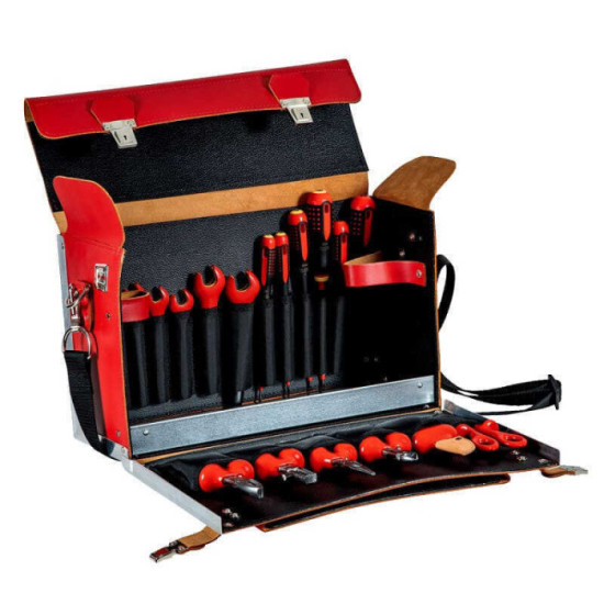 Jeu outils isoles dans mallette en cuir 19 pcs Bahco 3045V 2