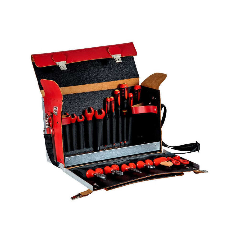 Jeu outils isoles dans mallette en cuir 19 pcs Bahco 3045V 2