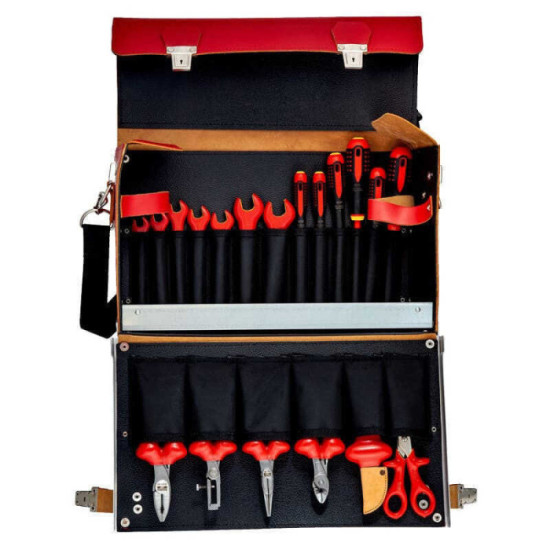 Jeu outils isoles dans mallette en cuir 19 pcs Bahco 3045V 2
