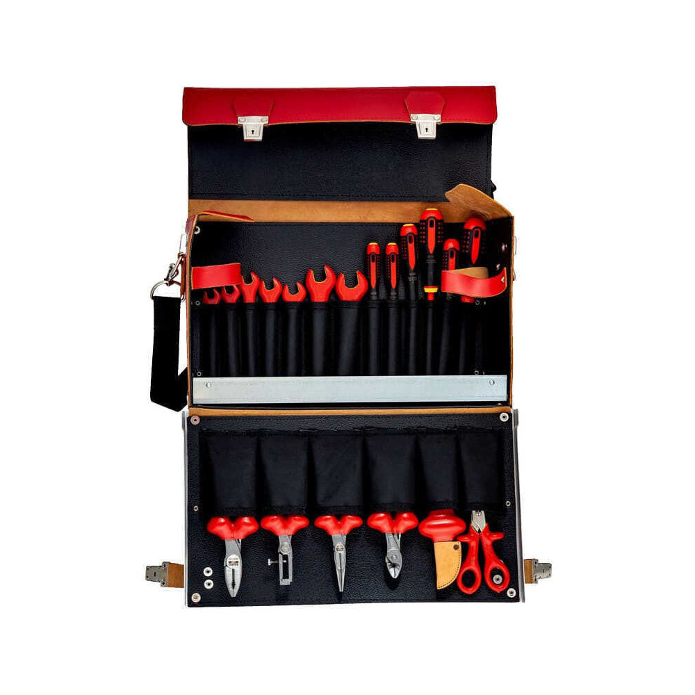 Jeu outils isoles dans mallette en cuir 19 pcs Bahco 3045V 2