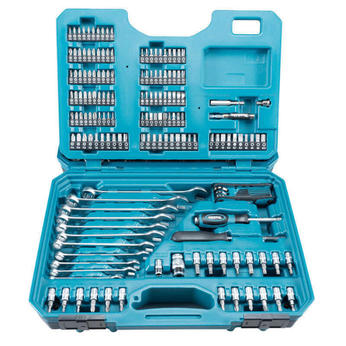 Coffret outils 221 pieces mecanique Makita e 10883