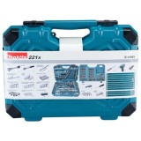 Coffret outils 221 pieces mecanique Makita e 10883