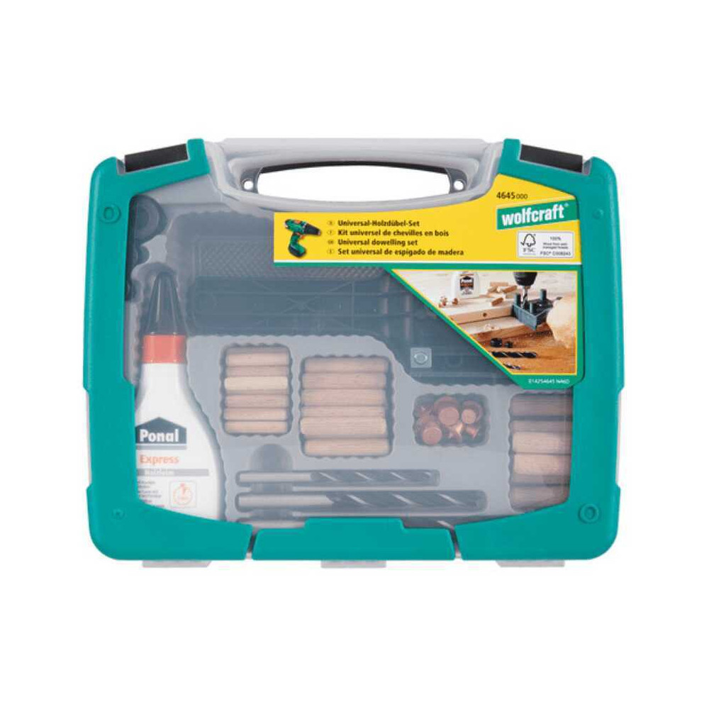 Coffret d assemblage bois universel wolfcraft 4645000