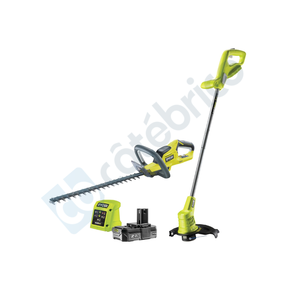 Pack duo one coupe bordure et taille haie 18V 1X20AH Ryobi 5133005568