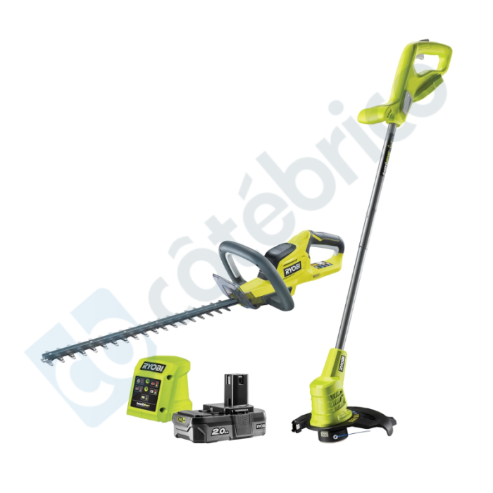 Pack duo one coupe bordure et taille haie 18V 1X20AH Ryobi 5133005568