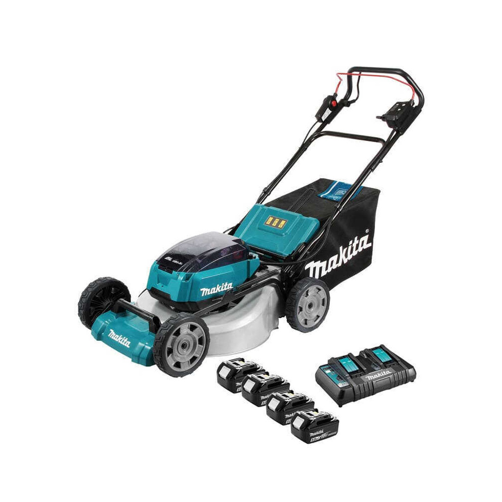 Tondeuse auto tractee 36V 53 cm Makita DLM532PT4