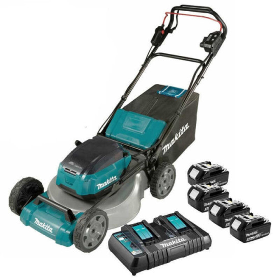 Tondeuse auto tractee 36V 4X18V Makita DLM462PT4