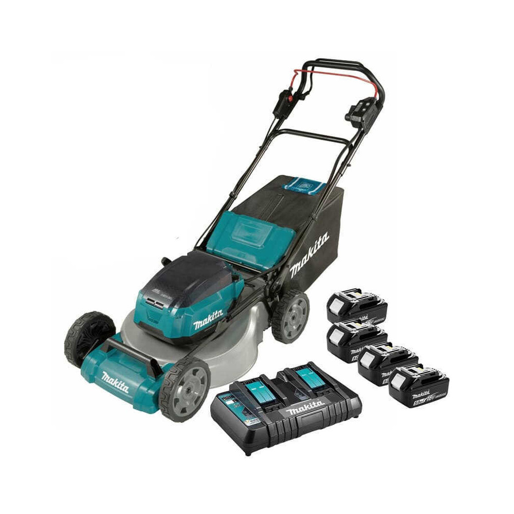 Tondeuse auto tractee 36V 4X18V Makita DLM462PT4