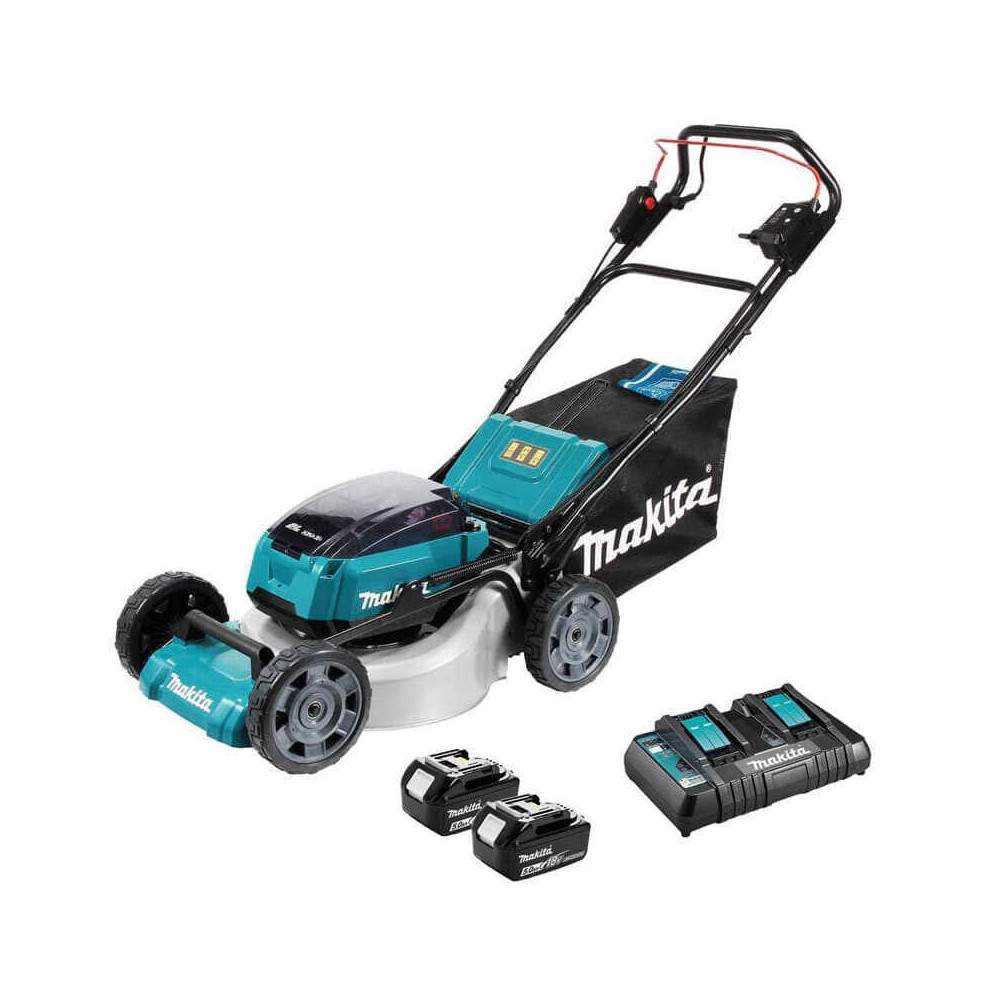 Tondeuse auto tractee 36V 53 cm Makita DLM532PT2