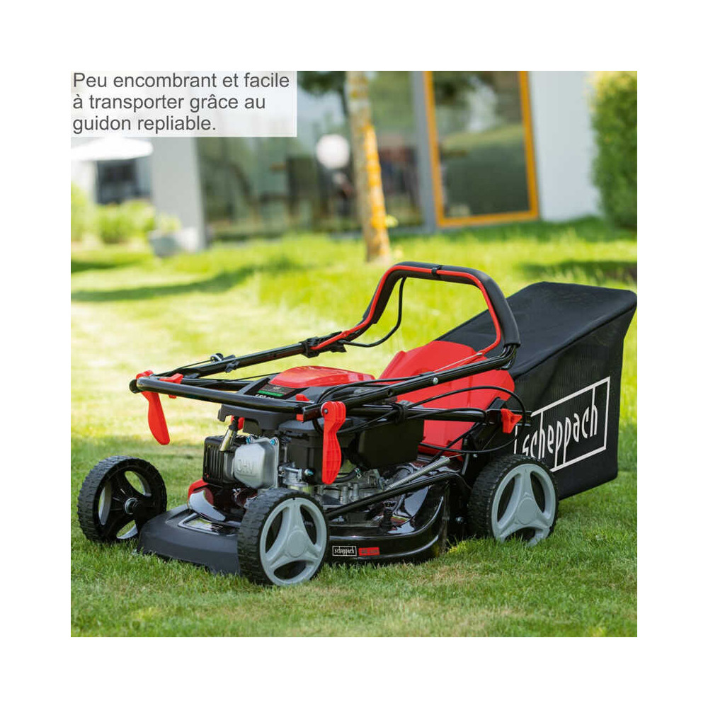 Tondeuse a gazon thermique autotractee 46CM MS161 46 scheppach 5911244905