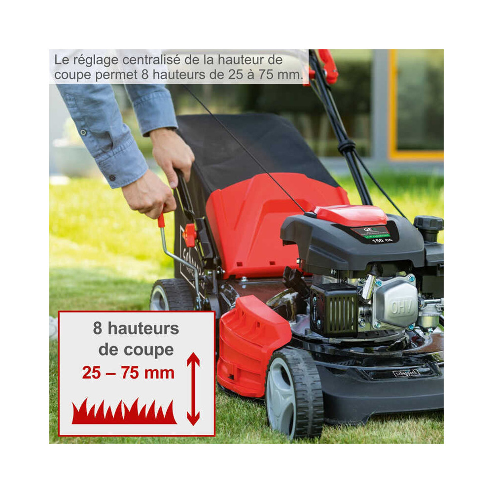 Tondeuse a gazon thermique autotractee 46CM MS161 46 scheppach 5911244905