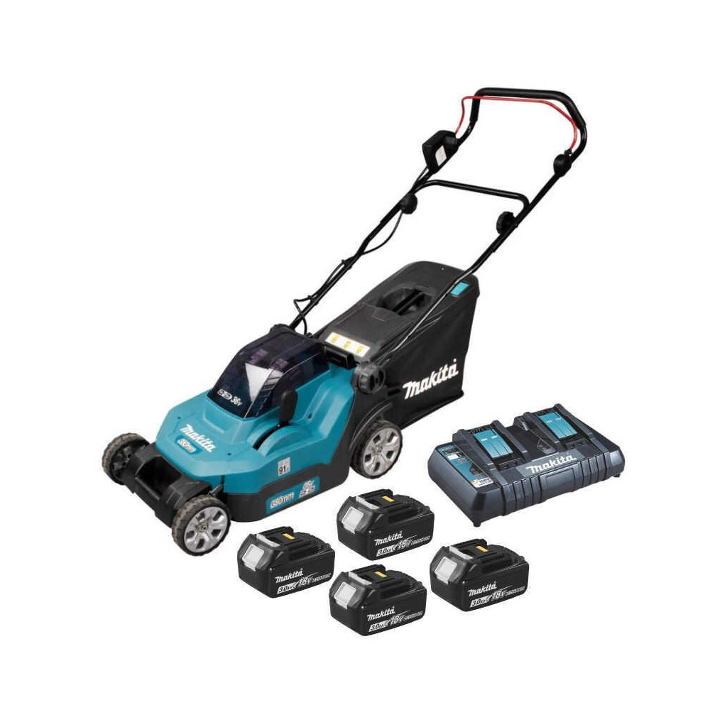 Tondeuse 38CM 36V 2X18V 4X30AH lxt Makita DLM382PF4