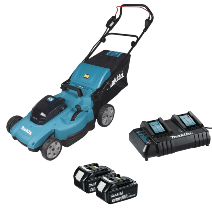 Tondeuse 53CM 36V li on 2X60AH Makita DLM538PG2