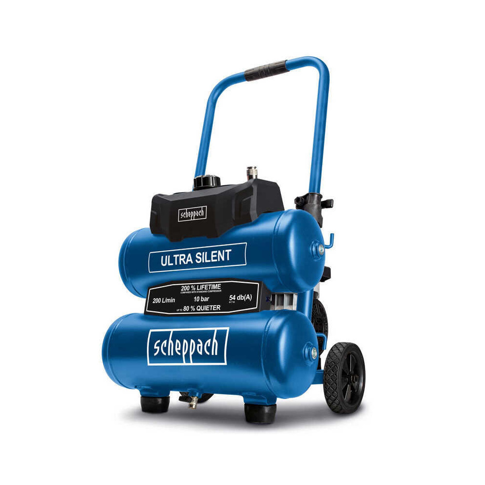 Compresseur ultra silencieux 10BAR sans huile HC20SI scheppach 5906145901