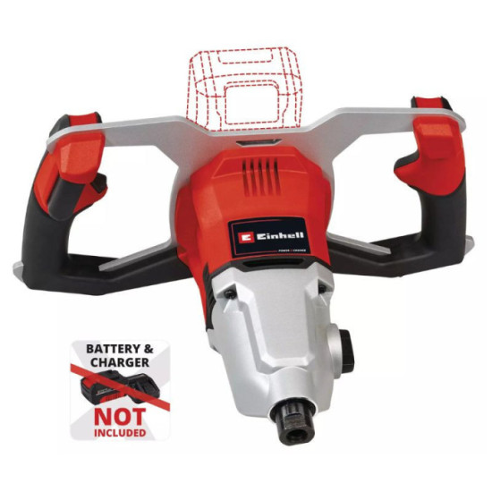 Malaxeur Einhell de peinture/mortier sans fil TP-MX 18-2 Li BL - Solo