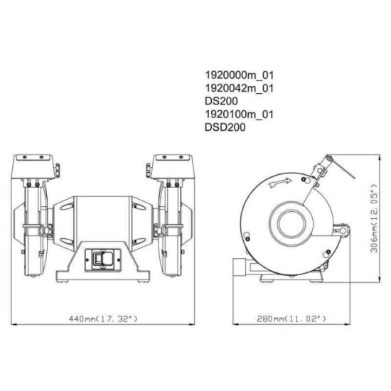Touret a meuler Metabo ds 200 619200000