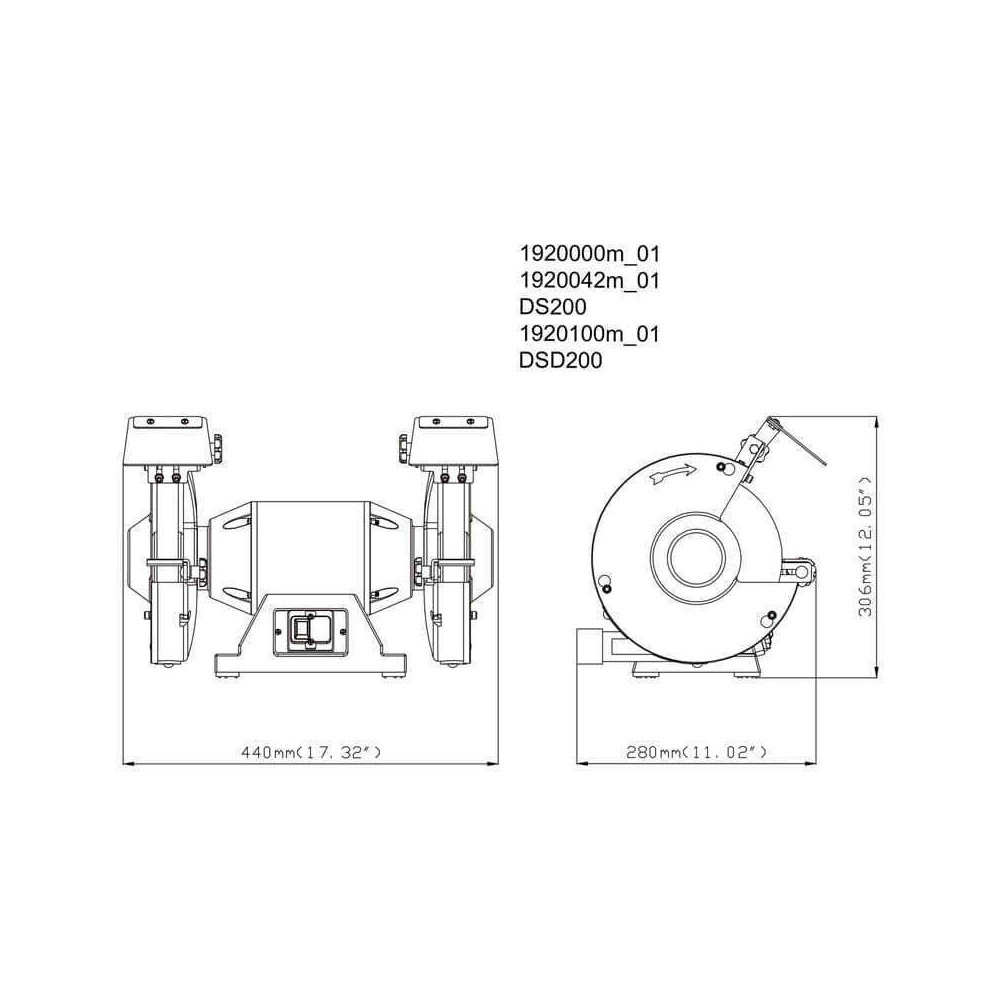 Touret a meuler Metabo ds 200 619200000