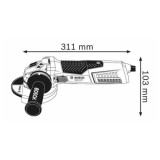 Meuleuse d angle 1900W O125 mm gws 19 125 cie Bosch 060179P002