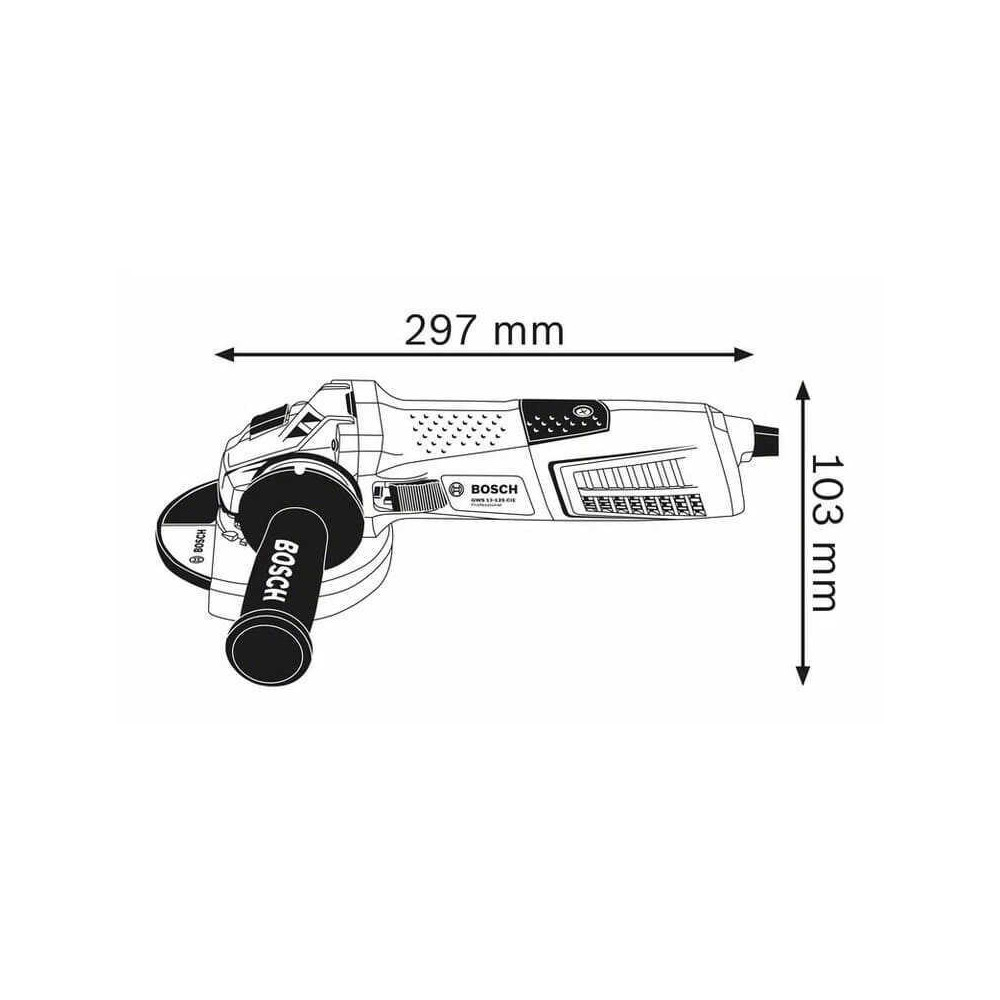 Meuleuse d angle 1300W 125 mm gws 13 125 cie Bosch 060179F002